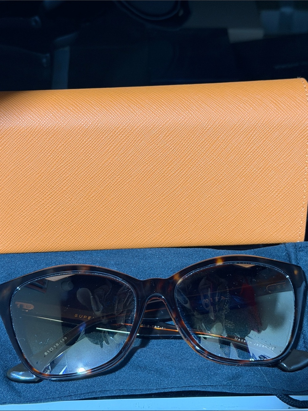 DITA Tortoiseshell Sunglasses with Dark Lenses